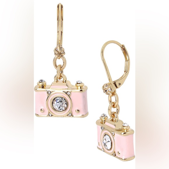 Betsey Johnson Jewelry - New BETSY JOHNSON camera earrings